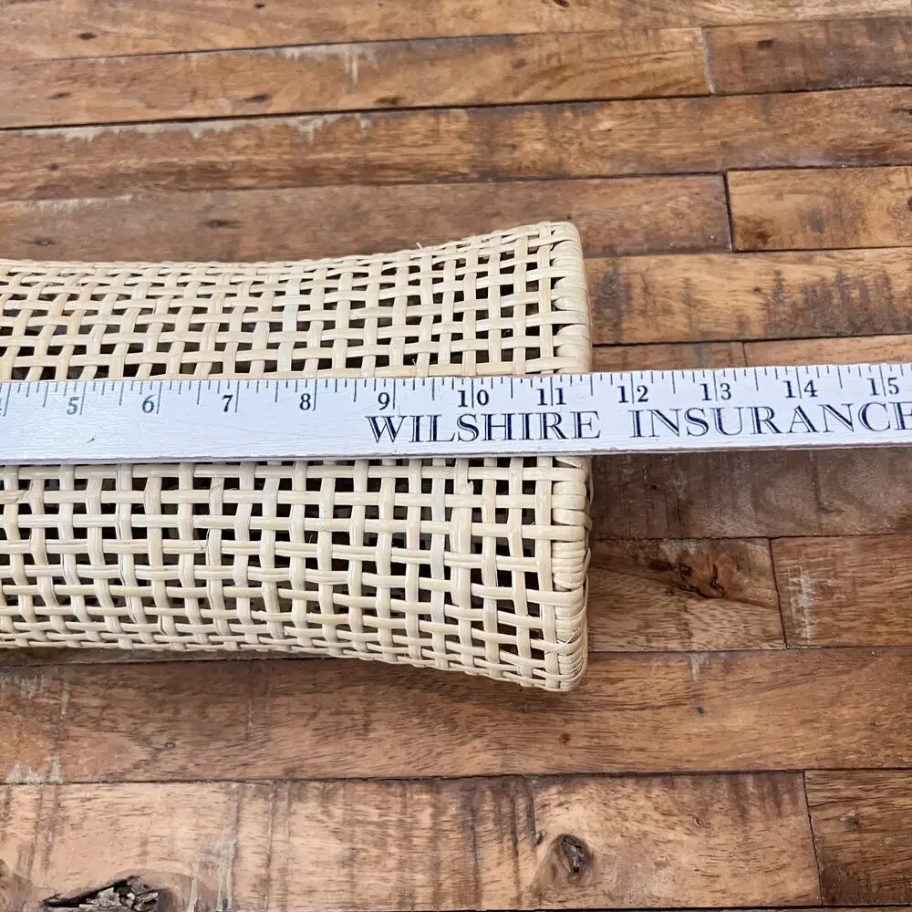 Japanese-style Natural Rattan Pillow Standard Size 7 x 11.5 x 4 in Handmade